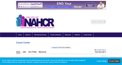 Desktop Screenshot of careers.nahcr.com